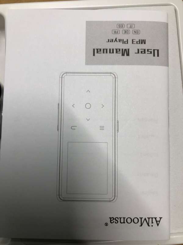 Photo 1 of 64GB MP3 Player with Bluetooth 5.2, AiMoonsa Music Player with Built-in HD Speaker, FM Radio, Voice Recorder, HiFi Sound, E-Book Function, Earphones Included