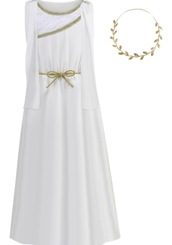 Photo 1 of LMYOVE Kids Greek Goddess Costume Dress Up for Girls Halloween Cosplay