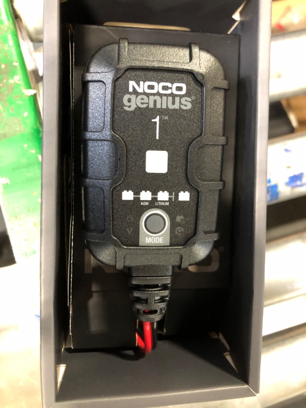 Photo 2 of NOCO GENIUS1, 1-Amp Automatic Smart Charger, 6V and 12V Portable Automotive Car Battery Charger, Battery Maintainer, Trickle Charger and Battery Desulfator with Temperature Compensation