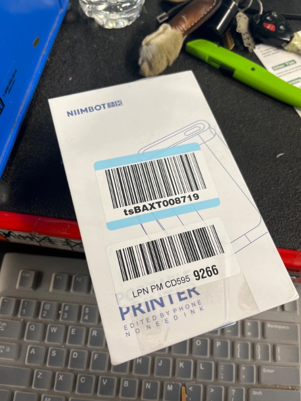 Photo 1 of NIIMBOT Label Maker Machine with Tape, D11 Wireless Bluetooth Connection Portable Printer Mini Label Makers with Multiple Templates Easy to Use Office Home Organization USB Rechargeable Green