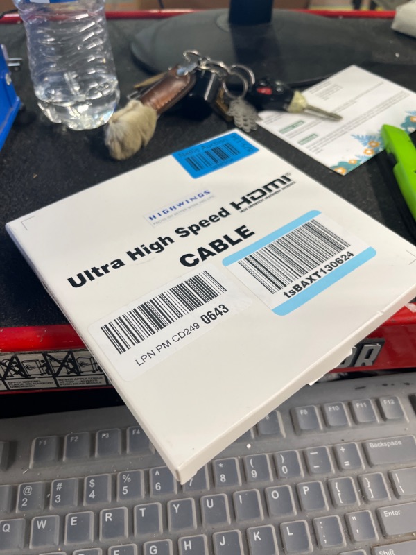 Photo 2 of Highwings 8K 10K HDMI 2.1 Cable 48Gbps 6.6FT/2M, Certified High Speed HDMI Braided Cord-4K@120Hz 8K@60Hz, DTS:X, HDCP 2.2 & 2.3, HDR 10 Compatible with Roku TV/PS5/HDTV/Blu-ray 6.6 feet Grey