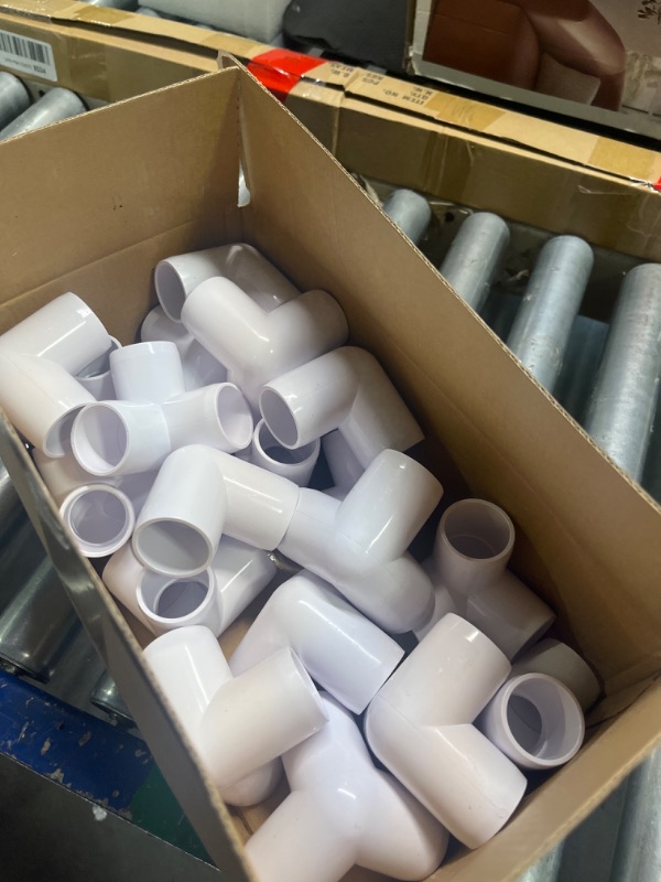 Photo 3 of 20 PCS 1 Inch 3 Way Elbow PVC Fitting, PVC Pipe Fittings Heavy Duty, PVC Conner Fittings for PVC Furniture Structural Tent Connection