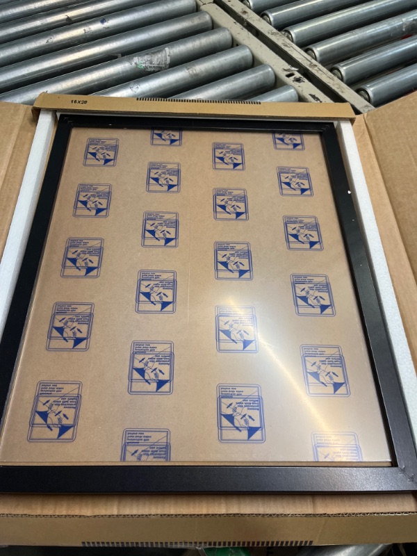Photo 1 of Americanflat 16x20 Poster Frame in Black - Composite Wood with Polished Plexiglass - Horizontal and Vertical Formats for Wall with Included Hanging Hardware Black 16x20 Frame