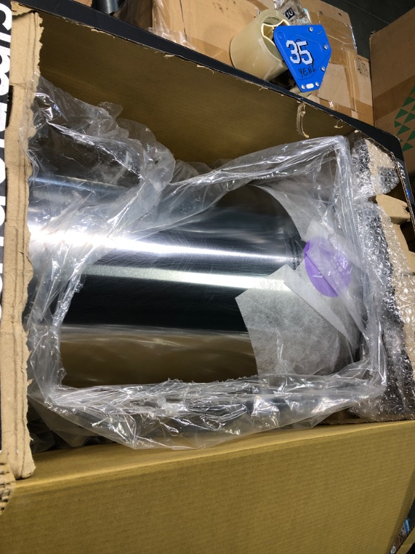 Photo 1 of simplehuman 45 Liter / 12 Gallon Semi-Round Automatic Sensor Trash Can, Brushed Stainless Steel