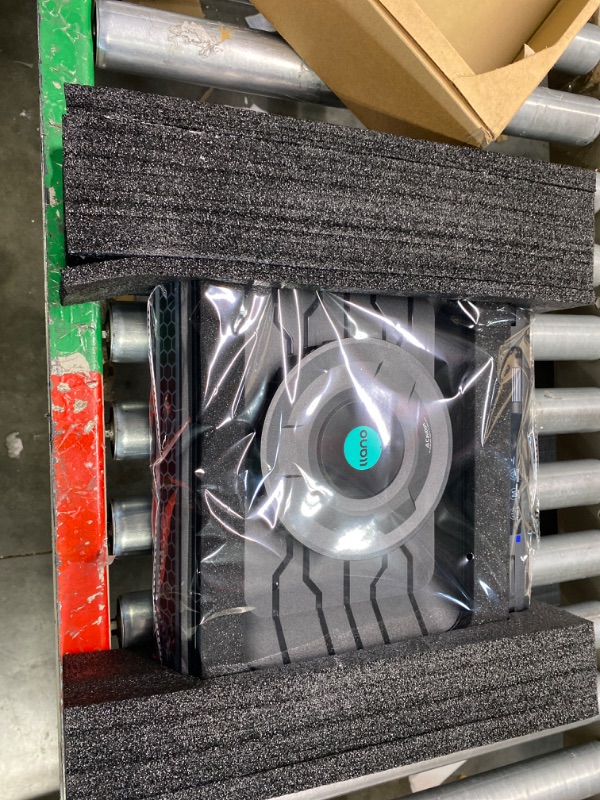 Photo 1 of 2023 New Gaming Laptop Cooling Pad with Powerful Turbofan, RGB Laptop Cooler Radiator with Infinitely Variable Speed, Touch Control, LCD Screen, 3-Port USB, Seal Foam for Rapid Cooling Laptop 15-19in V12(Hub+RGB)