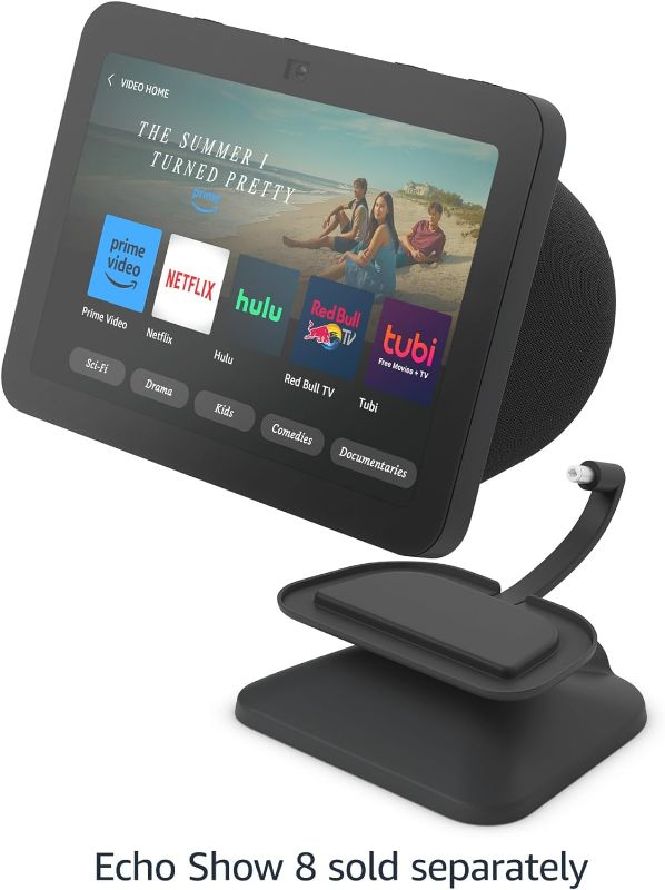 Photo 1 of Echo Show 8 (3rd Gen) Adjustable Stand with USB-C Charging Port | Charcoal