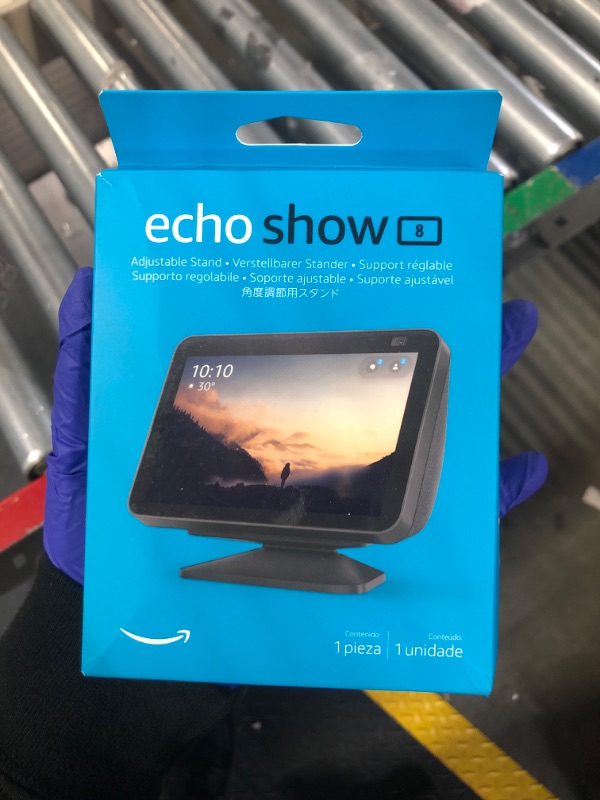 Photo 3 of Echo Show 8 (3rd Gen) Adjustable Stand with USB-C Charging Port | Charcoal