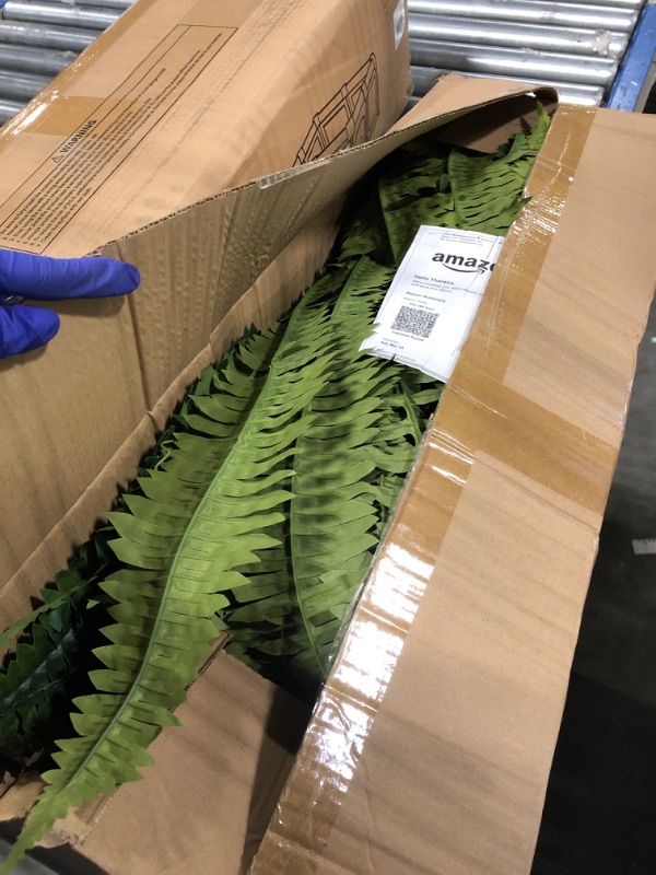 Photo 1 of WAYNHUI Silky Artificial Boston Fern Bush, 48Inch Artificial Plants, Suitable for Decorating Office, Patio, Living Room Faux Greenery, 88Branches (88 Branches 2pack)