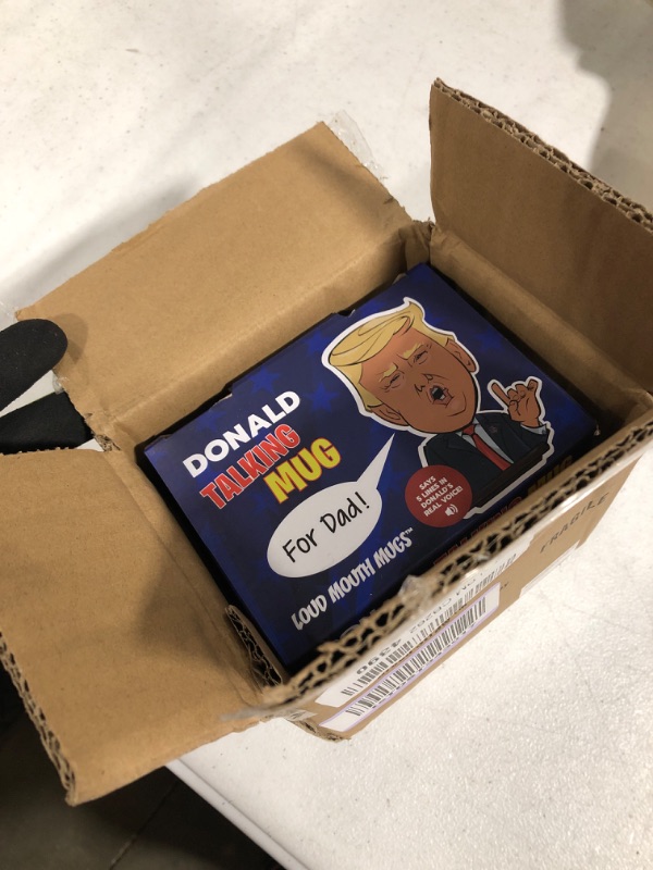Photo 2 of ****NON FUNCTIONAL//SOLD AS IS****   Talking Donald Trump Mug in his Real Voice, Surprise Dad with these Novelty Gifts, Unique Gifts for Men, Gifts for Dad, Dad Mug, Birthday Gift for Dad, Best Dad Mug, Trump Gifts, Donald Trump Gifts