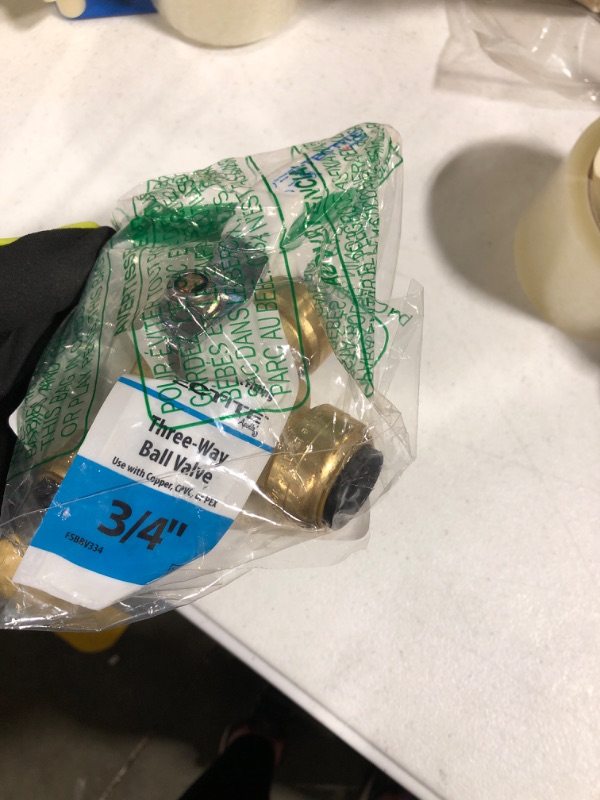 Photo 2 of Areyourshop 1" DN25 3 Way Ball Valve Three T Port NPT Brass Female Type For Water Oil, 1 Inch Brass Ball Valve (white)