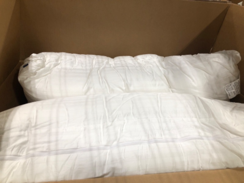 Photo 2 of 2 Pack Hotel Collection Super Soft Down Alternative Pillow for Sleeping, 19x34 Inches