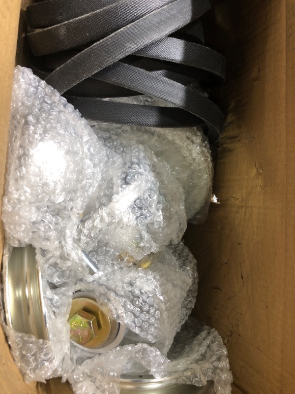 Photo 1 of 3 Pack 607418 Spindle with 604664 Pulley 797720 Belt Replaces Hustler 601804 Spindle Assembly, Hustler 607418 Spindle Assembly for Hustler Raptor SD 54 Deck Spindles, Hustler 54 Mower Spindles