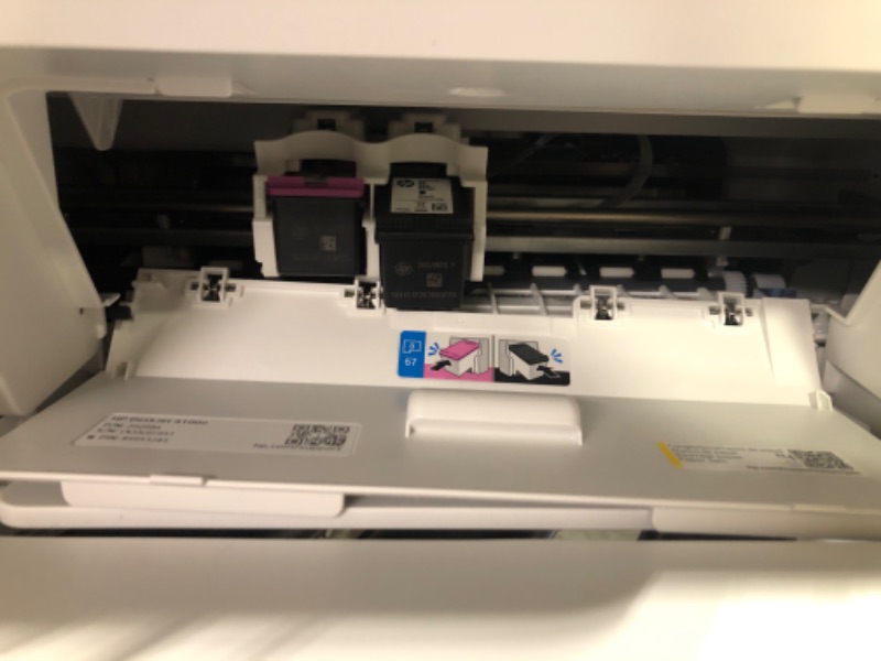 Photo 4 of **USED** HP DeskJet 4155e Wireless Color All-in-One Printer & 67XL Tri-Color High-Yield Ink Cartridge | 3YM58AN & 67XL Black High-Yield Ink Cartridge | 3YM57AN Printer + Tri-color Ink + Black Ink