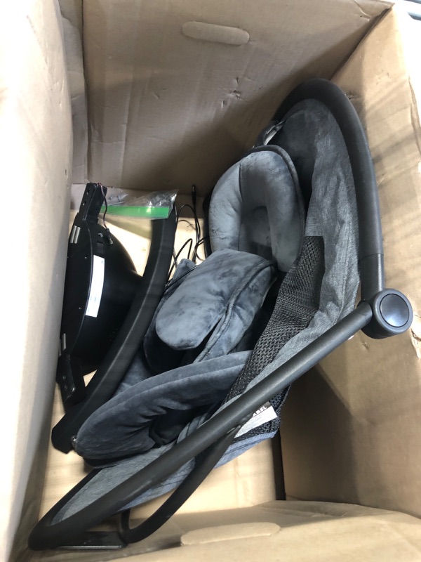 Photo 1 of Baby Swings for Infants, BabyBond Bluetooth Infant Swing with Music Speaker with 3 Seat Positions, 5 Point Harness Belt, 5 Speeds and Remote Control - Portable Baby Swing for Indoor and Outdoor Baby Swing with mosquito nets