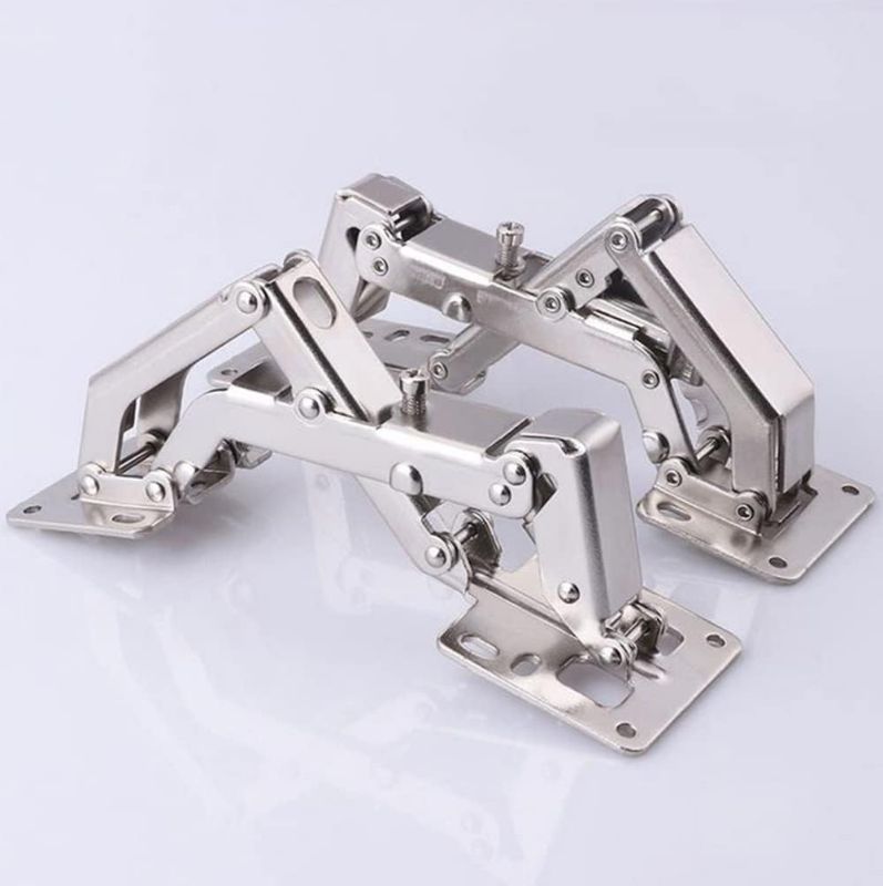 Photo 1 of 2 PCS 175 Degree Hinges Soft Close Hinge Hydraulic Frameless Cabinet Doors Hinges Adjustable Mounting Hinges for Cabinet, Cupboards, Wardrobe