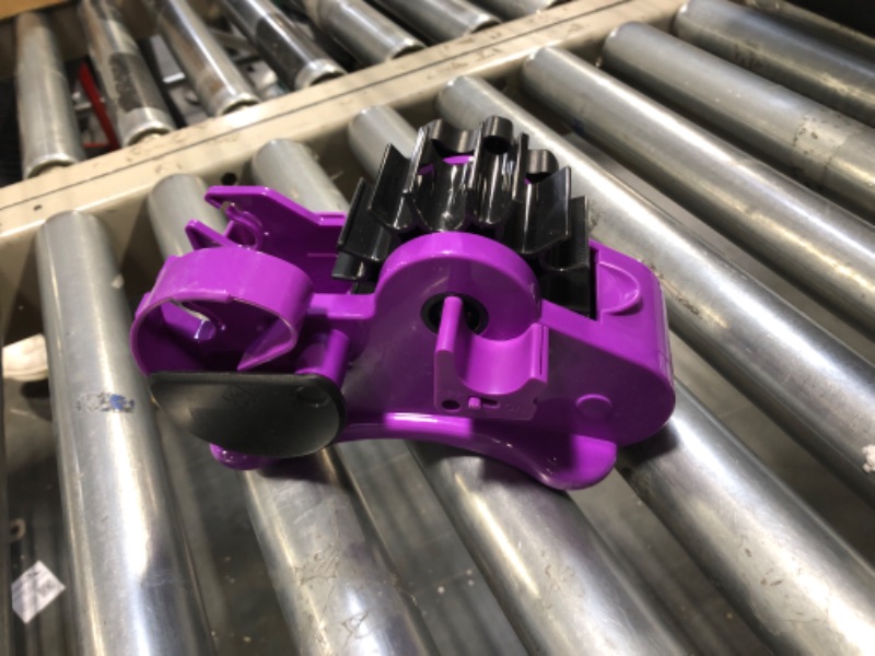 Photo 2 of **NOT SPINNING PROPERLY//SOLD AS PARTS** Purple Heat Tape Dispenser Sublimation - Multiple Roll Cut Heat Tape Dispenser 1" & 3"Core Double Reel Cores Sublimation for Heat Transfer Tape,Semi-Automatic Tape Dispenser with Compartment Slots