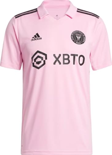 Photo 1 of adidas Youth Lg  Soccer Messi #10 Inter Miami CF 22/23 Home Jersey - Proudly Represent with Pink Home Kit,100% Recycled Materials with Shorts 