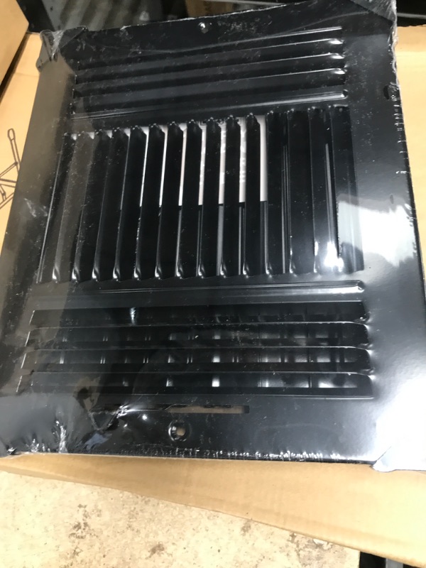 Photo 1 of 12w X 12"h Never Rust Plastic 4-Way Air Supply Register - HVAC Vent Duct Grille - Off White 12 X 12