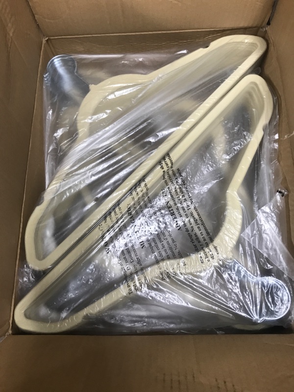 Photo 1 of 50 Pack Beige Hangers 