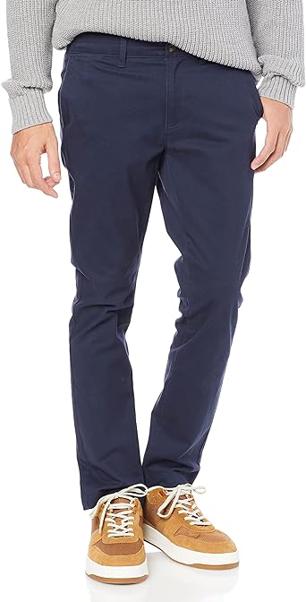 Photo 1 of Amazon Essentials Men's Skinny-Fit Casual Stretch Chino Pant Navy 30 Inches 32 Inches