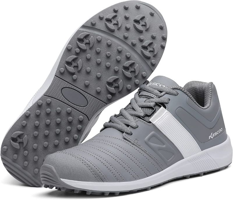 Photo 1 of KESCOO MENS GOLF SHOES GREY  12