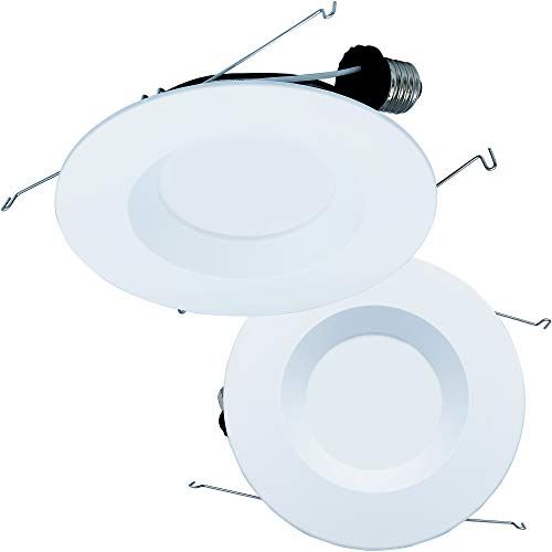 Photo 1 of AH Lighting Smooth Reflector Trim Retrofit Kit, 6 Inch Dimmable LED 5CCT Downlight Recessed Lighting, 14 Watt, 1000 Lumens, Round Panel, ES Qualified,