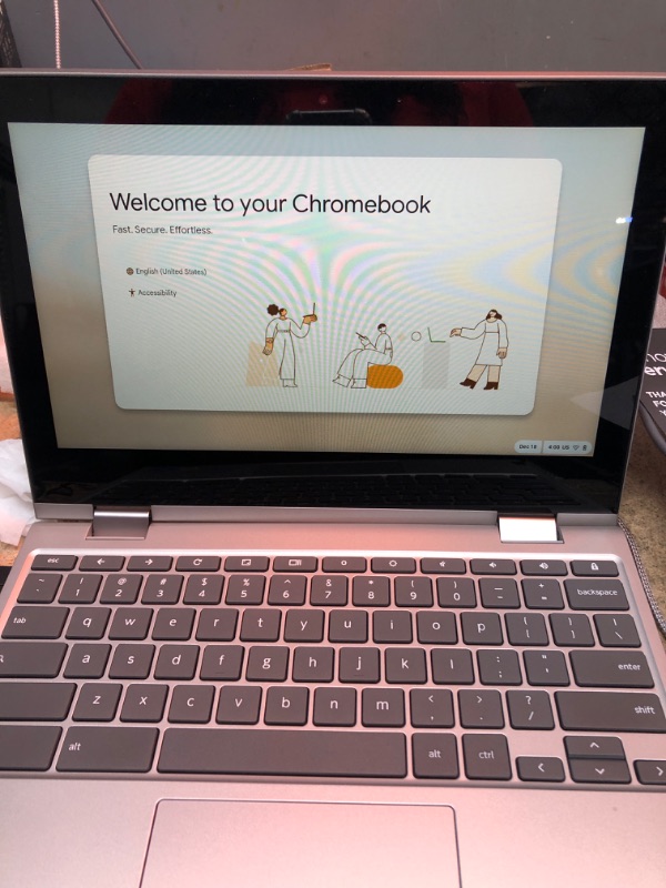 Photo 4 of Lenovo ChromeBook C340 11.6 Chrome Touch Laptop, Intel Celeron N4000 Dual-Core Processor, 4GB Memory, 32GB eMMC, Chrome OS - 81TA0010US - Platinum Grey