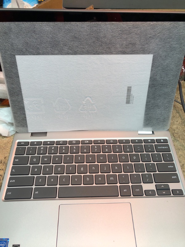 Photo 3 of Lenovo ChromeBook C340 11.6 Chrome Touch Laptop, Intel Celeron N4000 Dual-Core Processor, 4GB Memory, 32GB eMMC, Chrome OS - 81TA0010US - Platinum Grey