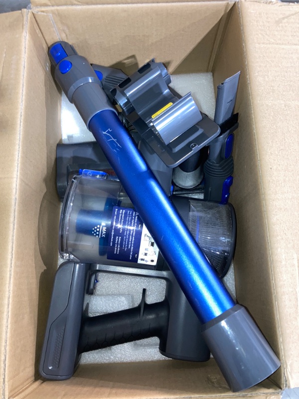 Photo 1 of (READ FULL POST) Vacuum Cleaners for Home, Cordless Vacuum Cleaner with 80000 RPM High-Speed Brushless Motor, 2600mAh Powerful Lithium Batteries, 5 Stages High Efficiency Filtration, Up to 40 Mins Runtime Grape Blue