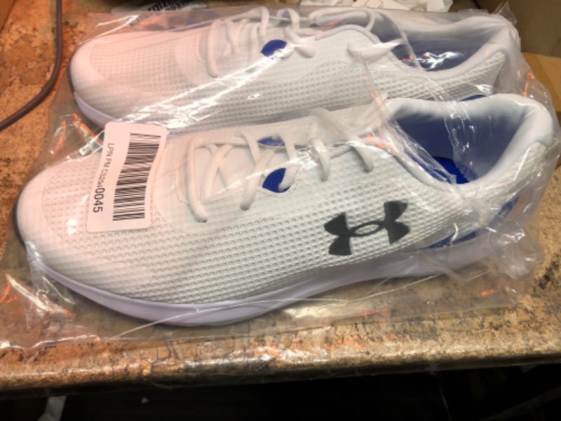 Photo 1 of MENS UNDER ARMOR SURGE SNEAKERS WHITE/ BLUE  15