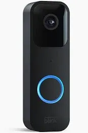 Photo 1 of Blink Video Doorbell | Two-way audio, HD video, motion and chime app alerts and Alexa enabled — wired or wire-free (Black)