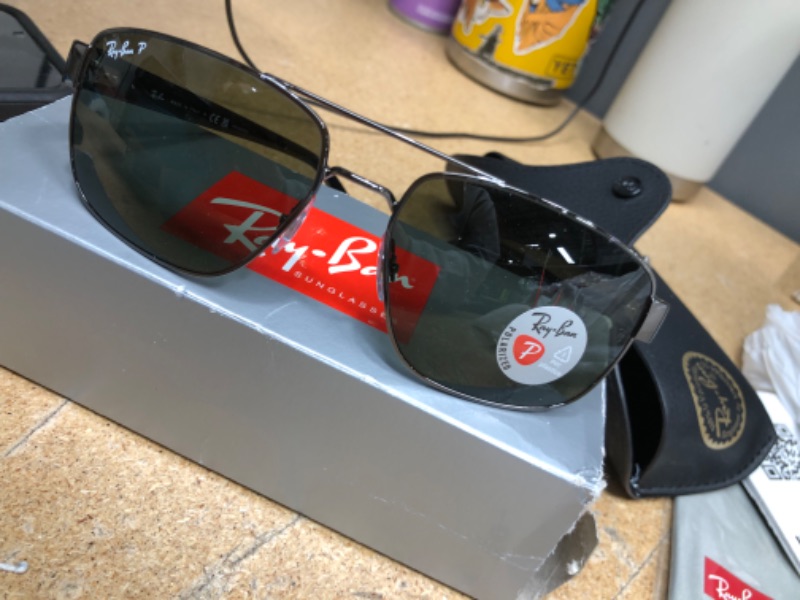 Photo 3 of ***SEE CLERK COMMENTS***
Ray-Ban Rb3663 Metal Rectangular Sunglasses
