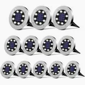 Photo 1 of (see all images) Solar Lights Outdoor 12Pack,Solar Garden Lights Waterproof 