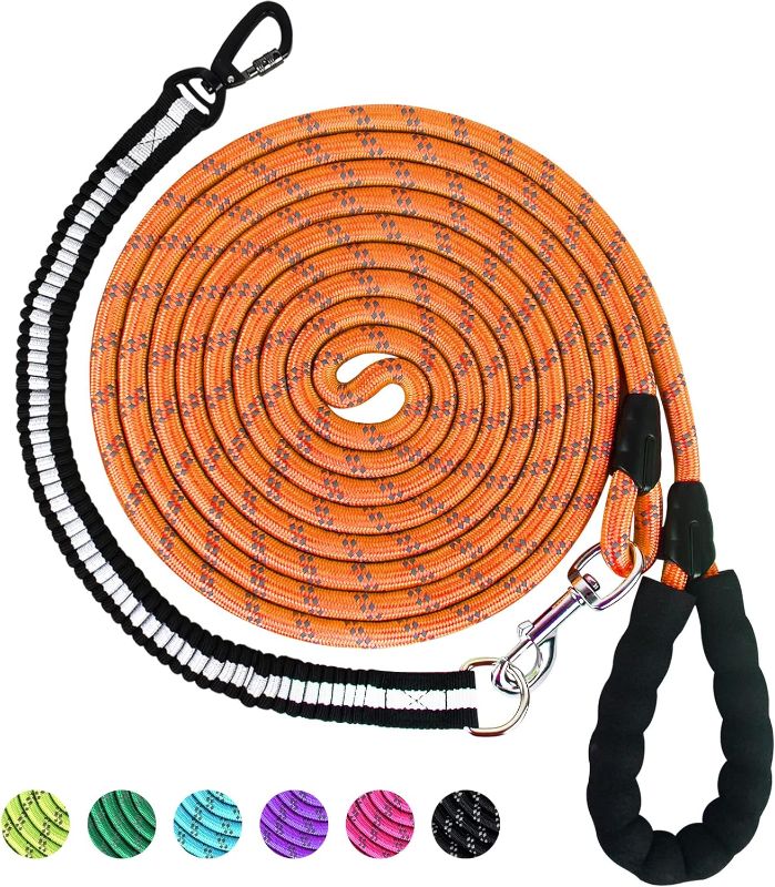 Photo 1 of 1/3 in Dog Leash 3FT 4FT 5FT 6FT 10FT 15FT 20FT 30FT Heavy Duty Dog Leash with Comfortable Padded Handle Dog Training for Outside Reflective Leash for Small Medium Large Dogs Up to 95LBS
