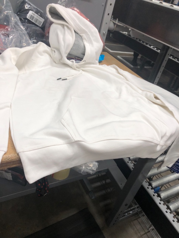 Photo 1 of MEN'S LARGE WHITE HOODIE