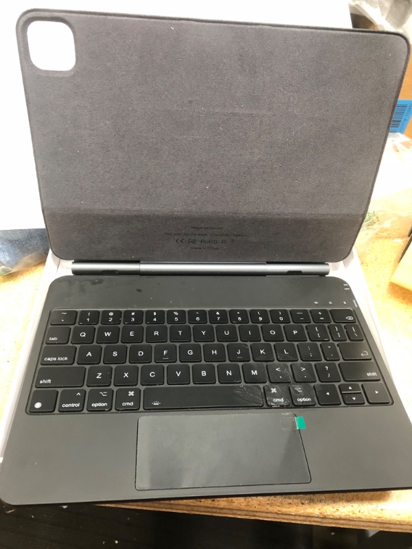 View 2 of InUnion Magic Keyboard for iPad Pro 11 inch 4th Gen 2022 and 10.9" iPad Air 5th &4th Generation, Magnetic Keyboard Case with Multi-Touch Trackpad for iPad Pro 11”1st /2nd /3rd Gen, Backlit black
