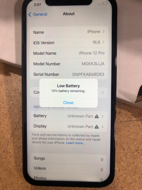 Photo 2 of Apple iPhone 12 Pro, 128GB, Pacific Blue - Fully Unlocked (Renewed) 128GB Pacific Blue Unlocked Renewed