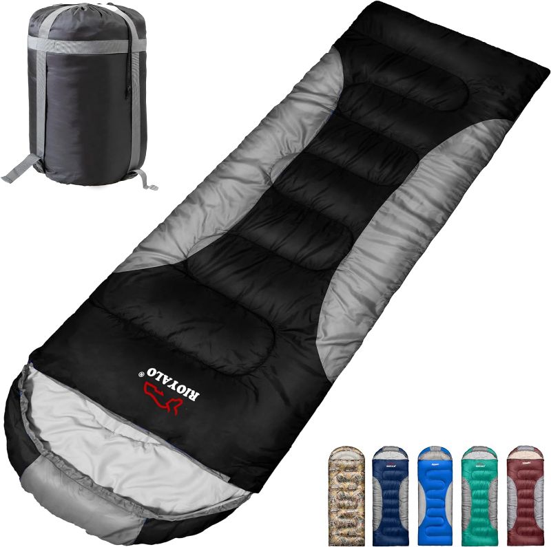 Photo 1 of 0 Degree Winter Sleeping Bags for Adults Camping (450GSM) - Temp Range (5F–32F) Portable Waterproof Compression Sack- Camping Sleeping Bags for Big and Tall in Env Hoodie: Backpacking Hiking 4 Season
