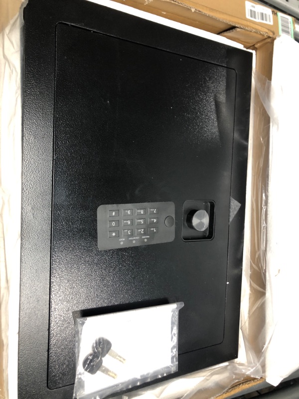 Photo 2 of 22.1" Tall Fireproof Wall Safes Between the Studs, in Wall Safe Between Studs with Numeric Keypad and Spare Keys, Wall Safe for Passports Money Jewelry Firearms