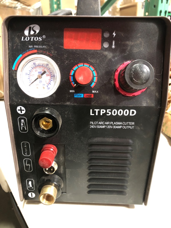 Photo 2 of * important * see clerk notes * LOTOS LT5000D 50A Air Inverter Plasma Cutter Dual Voltage 110/220VAC 1/2" Clean Cut
