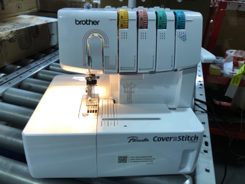 Photo 4 of ***Parts Only***Brother Coverstitch Serger, 2340CV, Sturdy Metal Frame, 1,100 Stitches Per Minute, Trim Trap, Included Snap-on Presser Feet