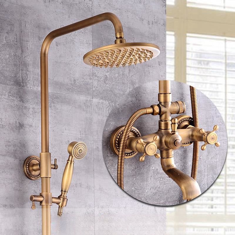 Photo 1 of (READ FULL POST) Retro Copper Shower Set With Brass Tap And Practical Showers
