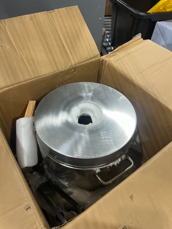 Photo 1 of VEVOR Melting Furnace Propane Forge, 12KG Large Capacity Foundry Home Kilns, Blacksmithing Forge w/Crucible & Tongs Kiln, Stainless Steel Smelter, for Metal Scrap Recycle, Gold Copper Silver Casting