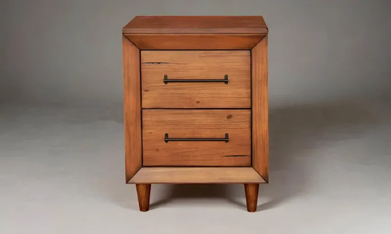 Photo 1 of  Brown Small 2-Drawer Nightstand