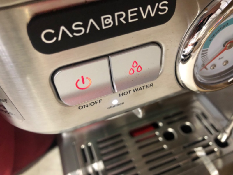 Photo 4 of ***USED - DENTED - POWERS ON - UNABLE TO TEST FURTHER***
CASABREWS CM5700™ 20-Bar All-in-One Espresso Machine with Grinder and Milk Frother
