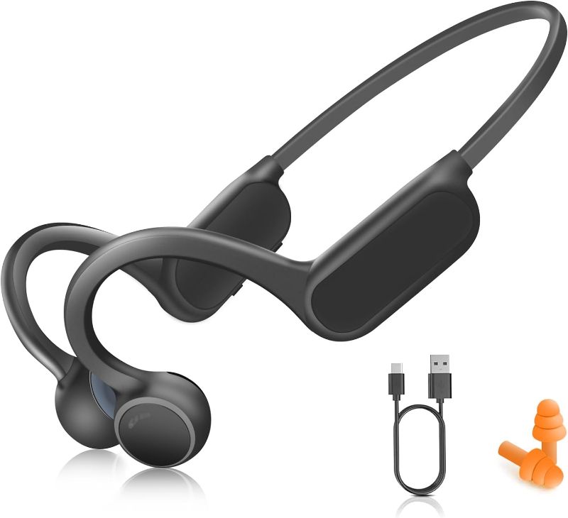 Photo 1 of Bone Conduction Headphones, Open Ear Headphones Sports Wireless Earphones, Bluetooth Headphones with Built-in Mic,Up to 8 Hours Playtime,Running Headphone...
