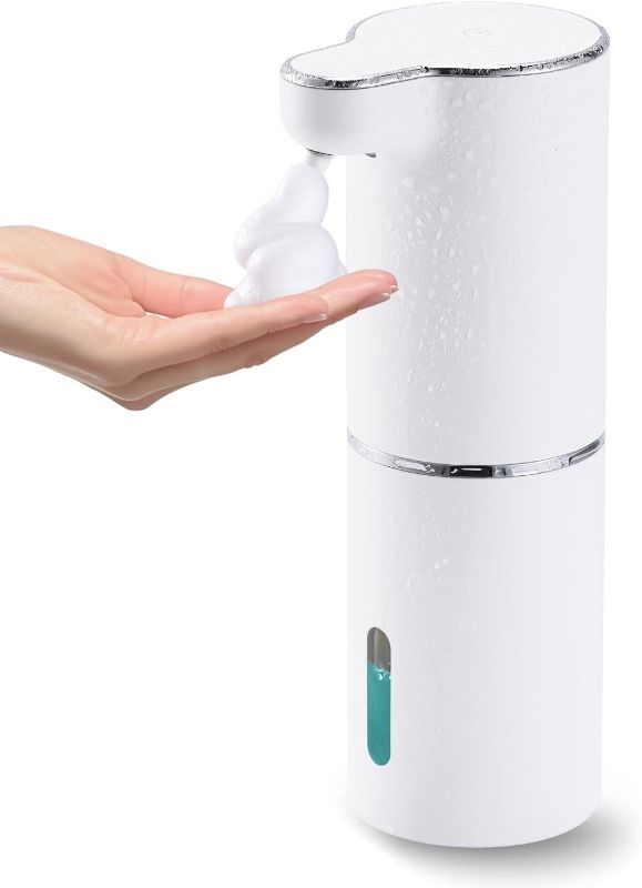 Photo 1 of LAOPAO Soap Dispenser, Automatic Foaming Hand Soap Dispenser Touchless Foam Soap Dispenser Rechargeable Bathroom Countertop Soap Pump for Kids Xmas Gift 300ml
