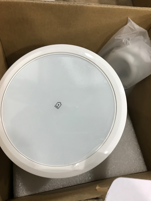 Photo 1 of Automatic Pop Up Outlet, 4.33 inch Pop Up Outlet for Countertop with 15W Wireless Charger 3 AC Plug 1 USB-A 1 USB-C Hidden Outlet 5 FT Cord for for Kitchen/Home/Office (White)