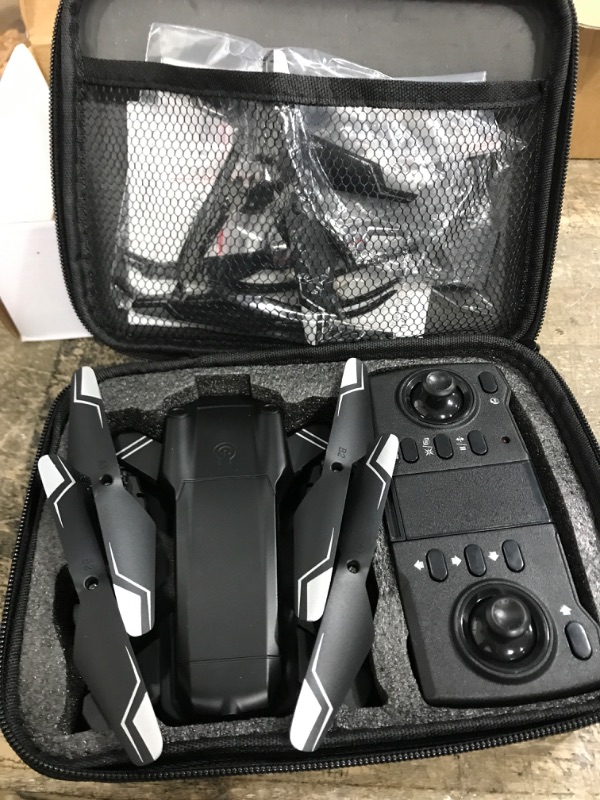 Photo 2 of Drone with Camera for Adults, MAETOT Foldable 1080P HD FPV Drones for Kids 8-12 with 2 Cameras, WiFi RC Quadcopter Remote/APP Control, 3D Flips Altitude Hold Headless Mode with Carry Case S28 Deep Black