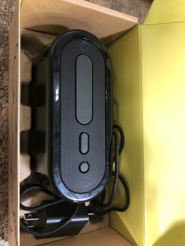 Photo 1 of Loftie Alarm Clock - Bluetooth Smart Clock with Speaker for Custom Alarms, Wellness Content, White Noise, and Nature Sounds - Smart Alarm Clock with Built-in Adjustable Nightlight - (Black Top)